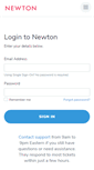 Mobile Screenshot of newton.newtonsoftware.com