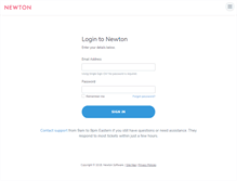 Tablet Screenshot of newton.newtonsoftware.com